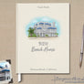 House Illustration Guest Book & Art Print