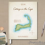 Watercolor Map Guest Book