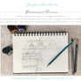 House Illustration Guest Book & Art Print