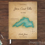 Watercolor Map Guest Book
