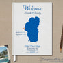 Custom Map Guest Book
