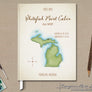 Watercolor Map Guest Book