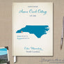 Custom Map Guest Book