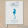 Seahorse Brocade Guest Book