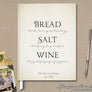 Bread Salt Wine Guest Book
