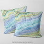 Watercolor Waves Pillow Cover
