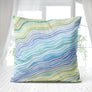 Watercolor Waves Pillow Cover