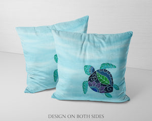 Batik Turtle Pillow Cover