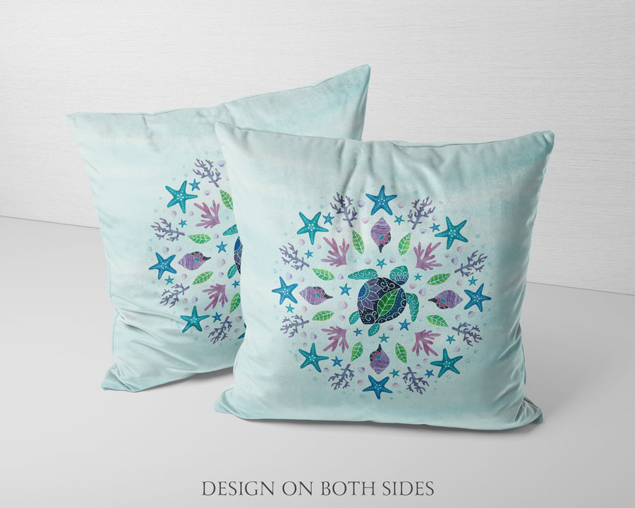 Rainbow Reef Pillow Cover
