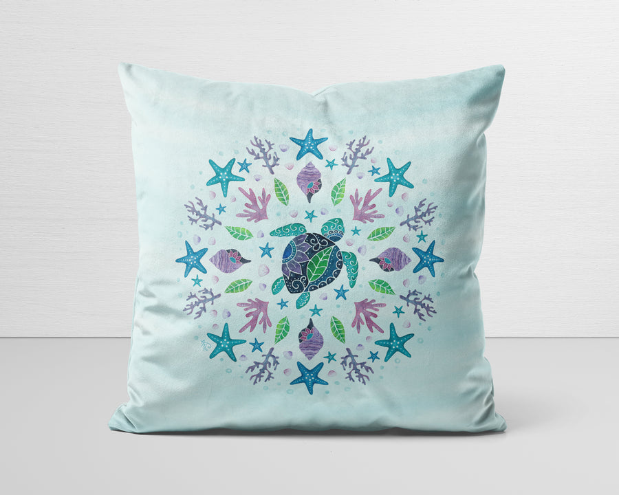 Rainbow Reef Pillow Cover