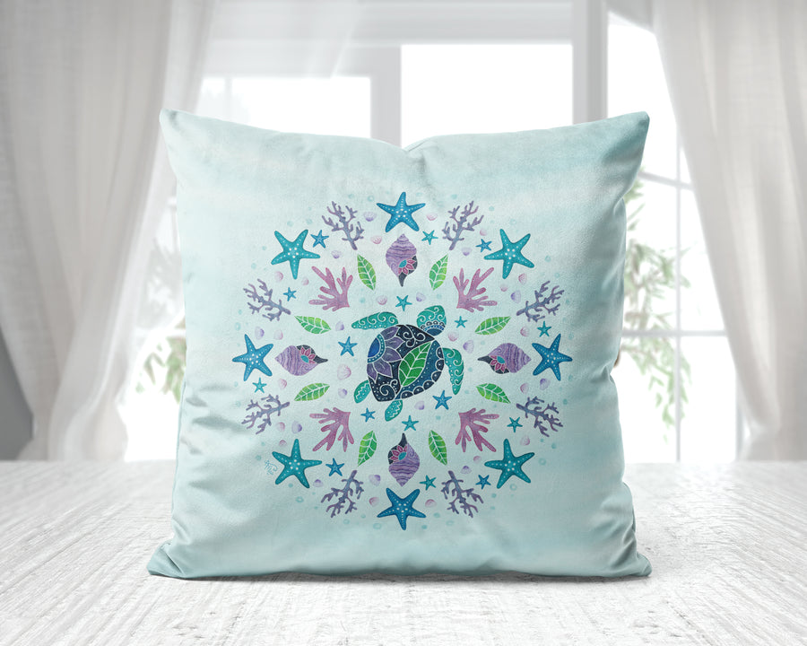 Rainbow Reef Pillow Cover
