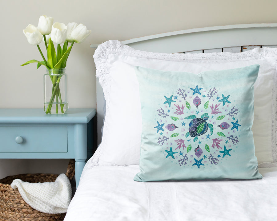 Rainbow Reef Pillow Cover