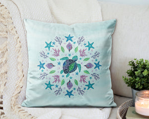 Rainbow Reef Pillow Cover