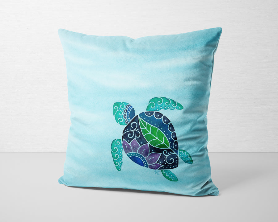 Batik Turtle Pillow Cover