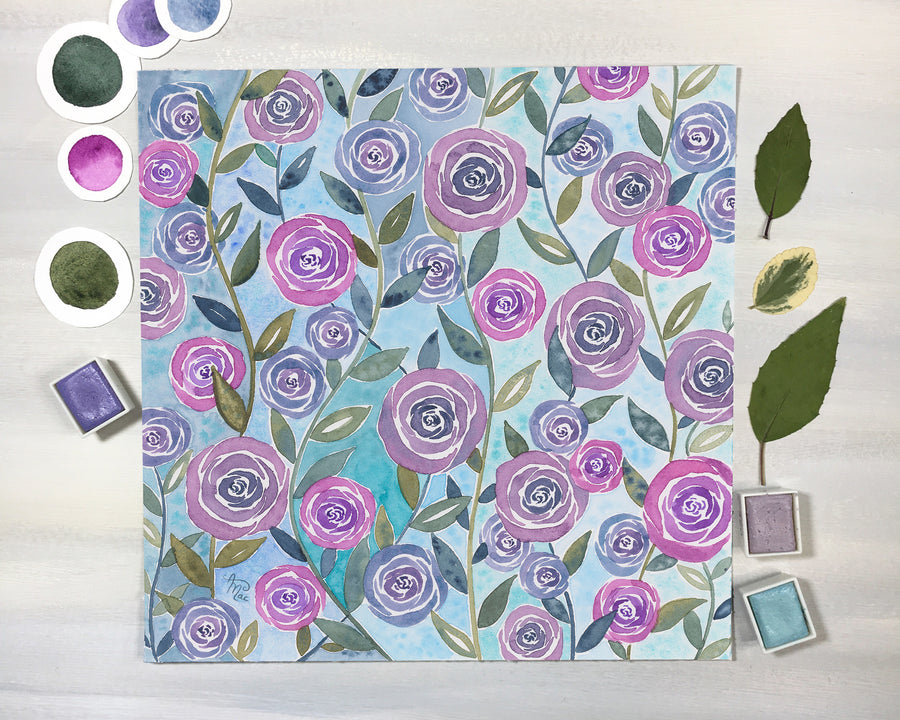Rose Eden Pillow Cover
