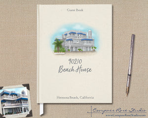 House Illustration Guest Book & Art Print