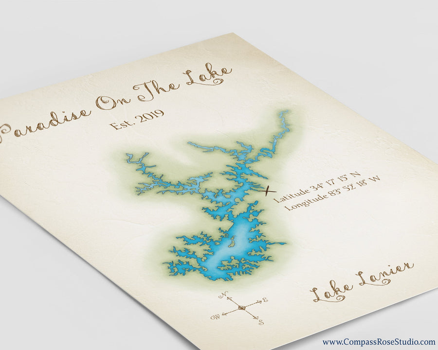 Vintage-style Custom Map