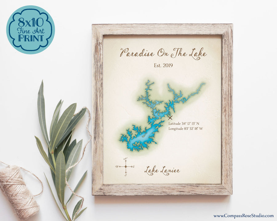 Vintage-style Custom Map