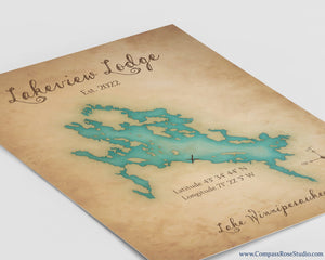 Vintage-style Custom Map