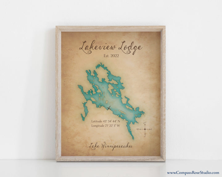 Vintage-style Custom Map