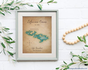 Vintage-style Custom Map