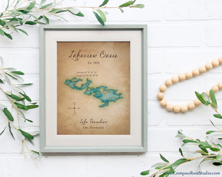 Vintage-style Custom Map