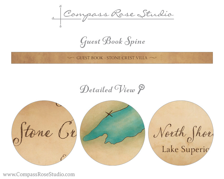 Watercolor Map Guest Book