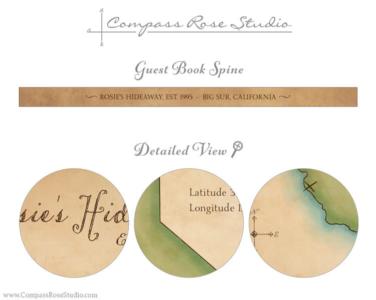 Watercolor Map Guest Book