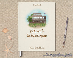 House Illustration Guest Book & Art Print