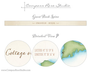 Watercolor Map Guest Book