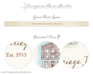 House Illustration Guest Book & Art Print
