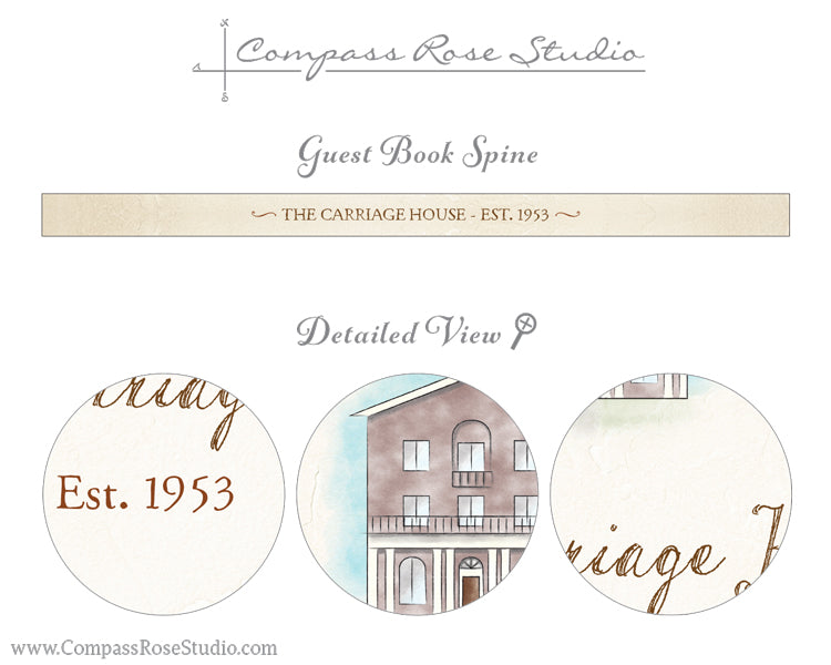 House Illustration Guest Book & Art Print