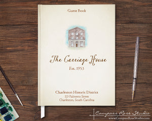 House Illustration Guest Book & Art Print