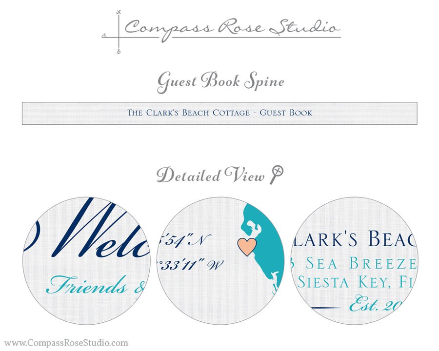 Custom Map Guest Book
