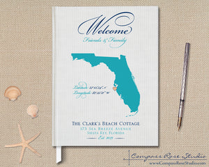 Custom Map Guest Book
