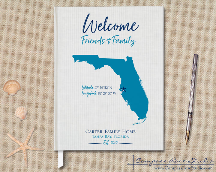 Custom Map Guest Book