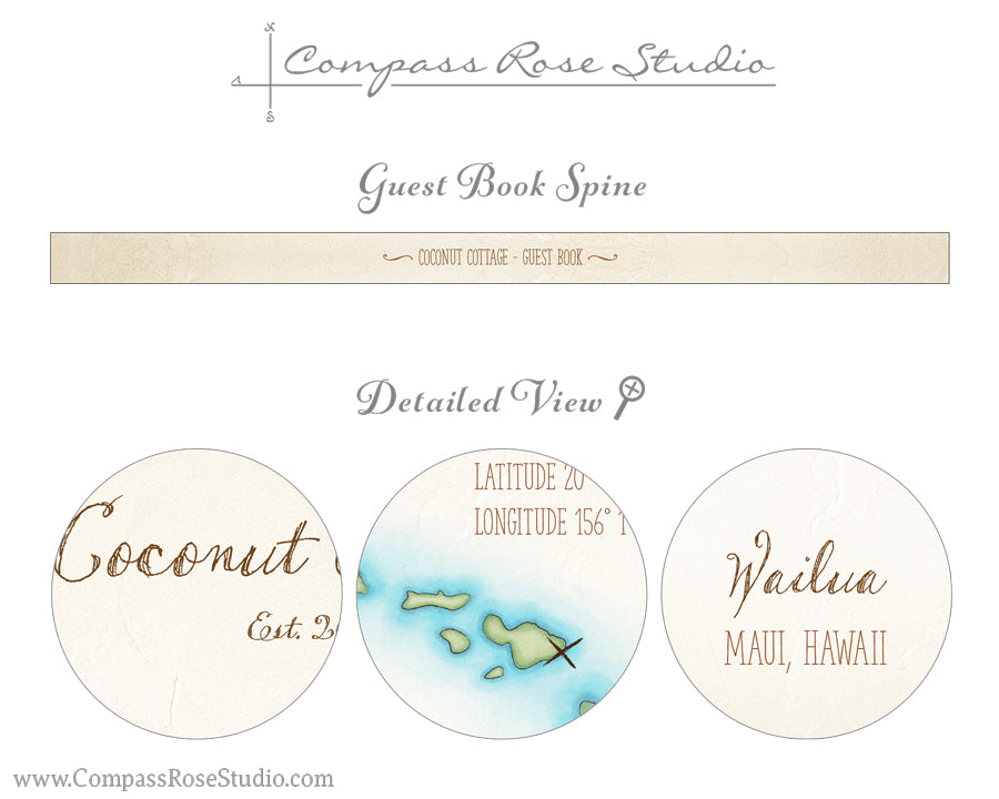 Watercolor Map Guest Book