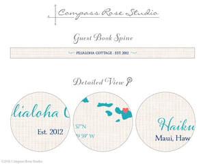 Custom Map Guest Book