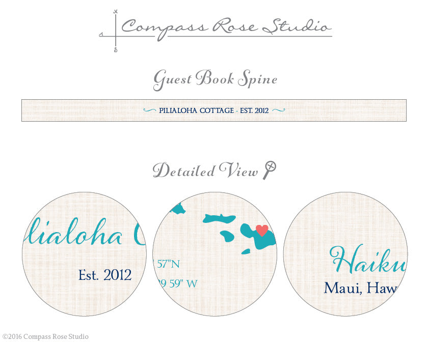 Custom Map Guest Book
