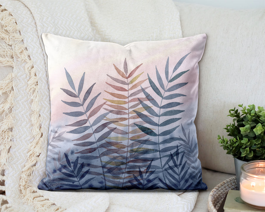 Indigo Sunset Pillow Cover