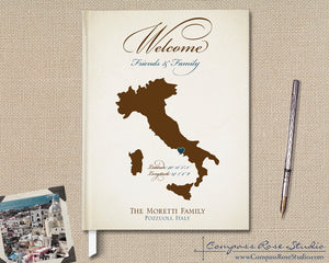Custom Map Guest Book