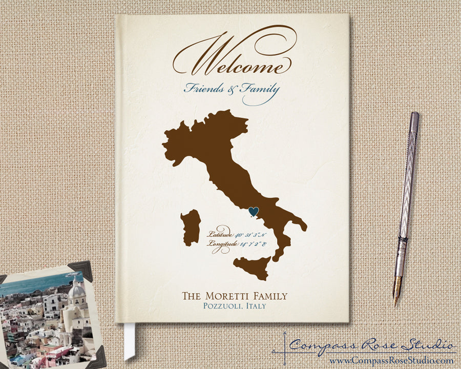 Custom Map Guest Book