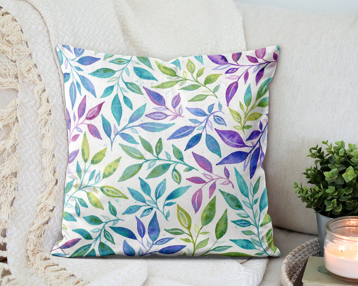 Luminous Leaves Pillow Cover