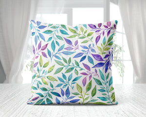 Luminous Leaves Pillow Cover