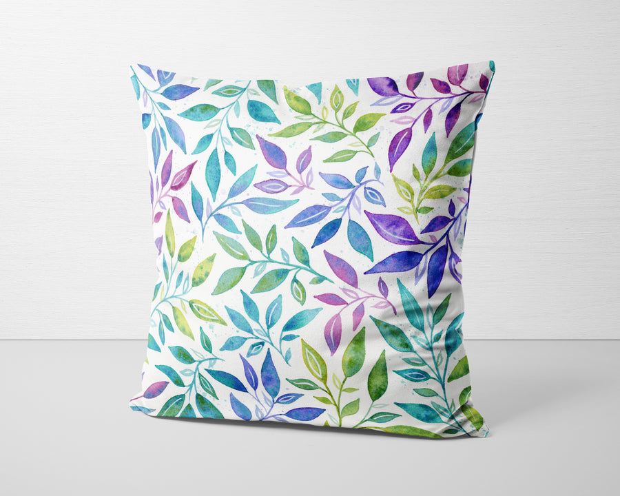 Luminous Leaves Pillow Cover
