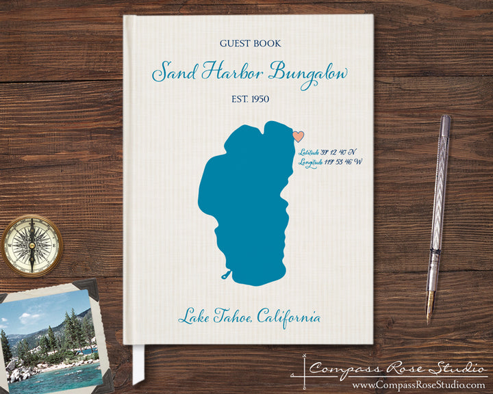Custom Map Guest Book