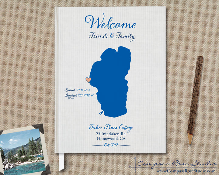 Custom Map Guest Book