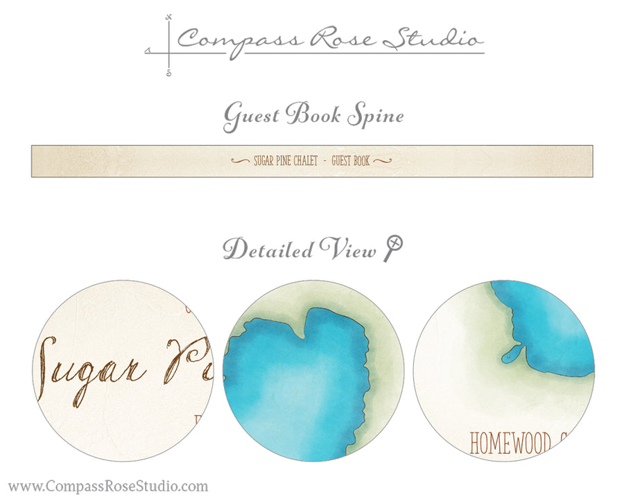 Watercolor Map Guest Book
