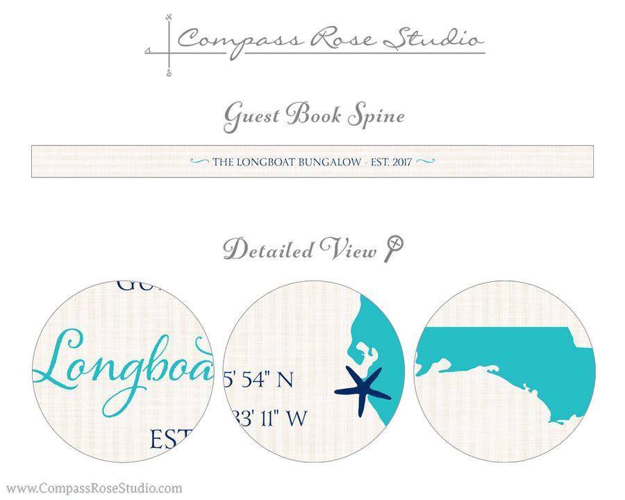 Custom Map Guest Book