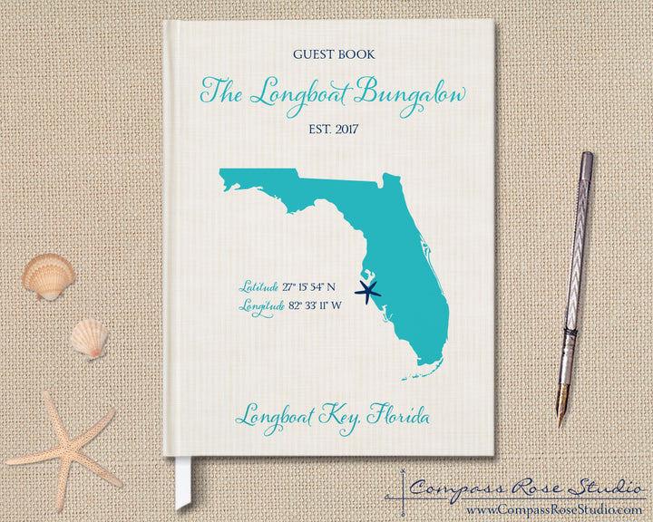 Custom Map Guest Book